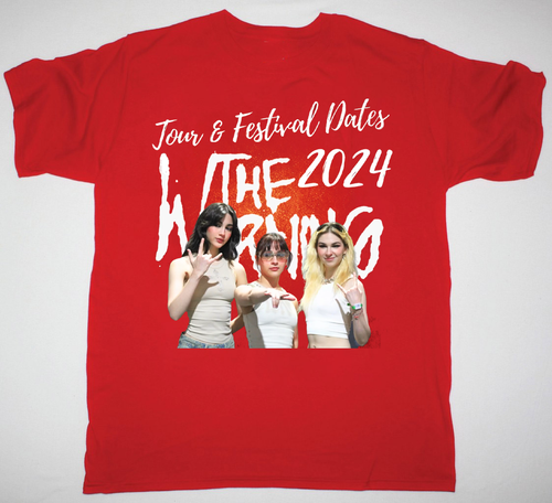 T-shirt The Warning Band 2024 - Manches Courtes, 100% Coton - Coupe Régulière - Pour Fans De Musique