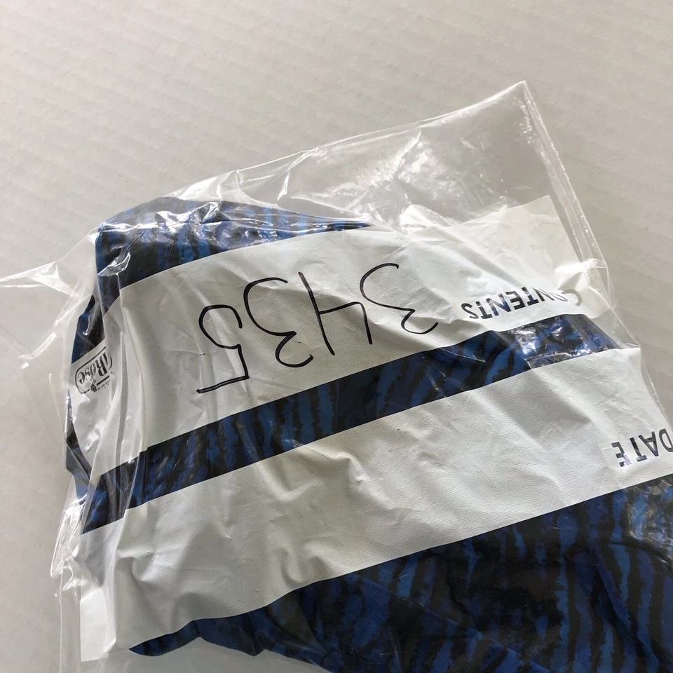 C&B Sport Croft & Barrow Vtg Blue Black Swim Trunks Men’s Sz L A3435 - Image 4 of 4