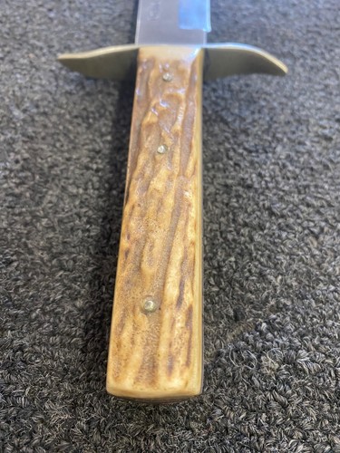 Anton Wingen JR Stag Bowie Knife ~ Solingen Germany - Picture 7 of 14