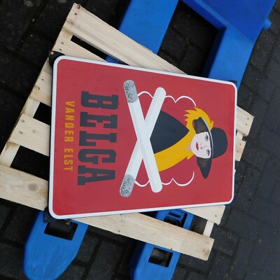 cigarette brands belgium Elegant BELGA Lady Vintage Belgium Cigarette Brand Porcelain Enamel Sign  28x19