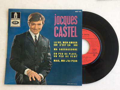 JACQUES CASTEL RARE FRENCH 45T EP BIEM ODEON MEO 145 ''LA VIE,MON AMOUR,C'EST CA''