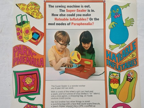 AURORA Plastics HATEABLE INFLATABLES, PARAPHENALIA SUPER SEALER AD Slick 1970s - Picture 4 of 18