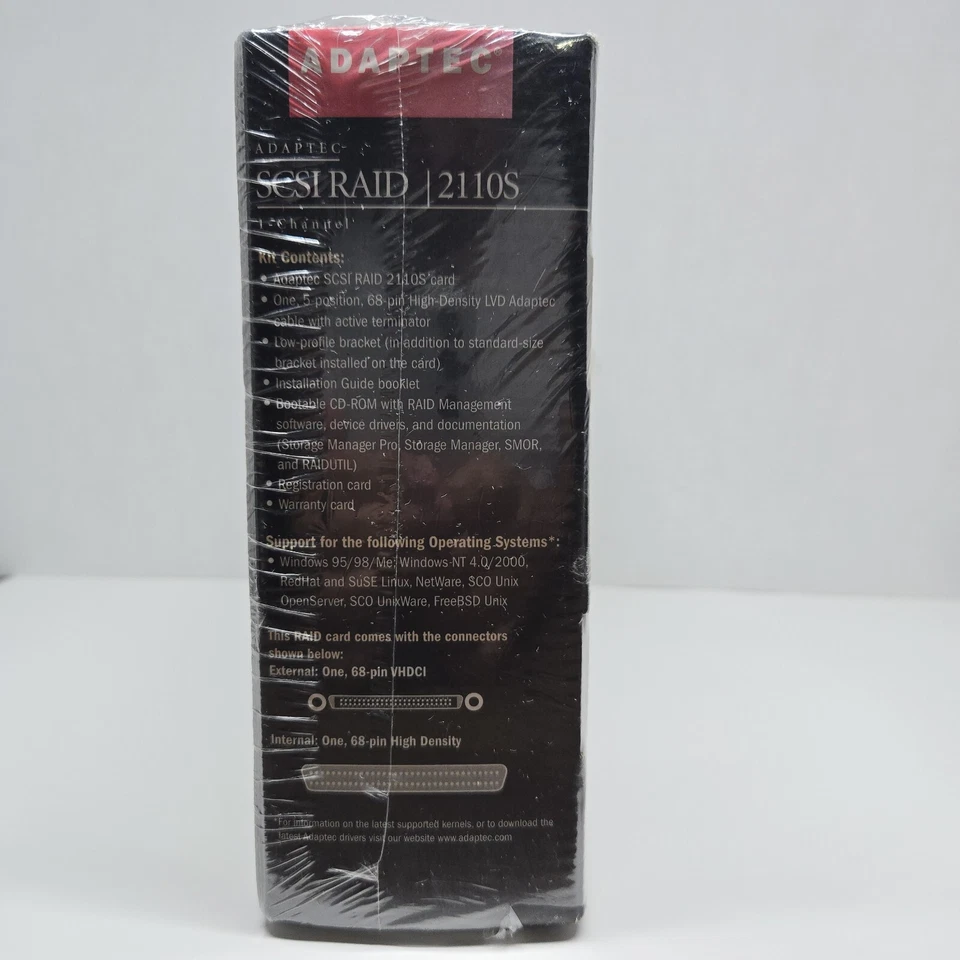 Adaptec SCSI RAID 2110S 64-bit/66MHz PCI Ultra 160 SCSI NEW SEALED - Image 4 of 4
