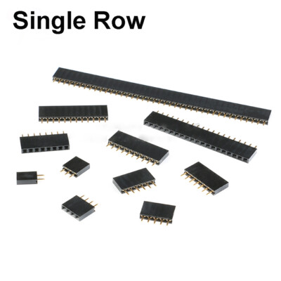 2.54mm 0.1'' Buchsenleiste weiblich Pin Header Single Double Row 2Pin - 40Pin