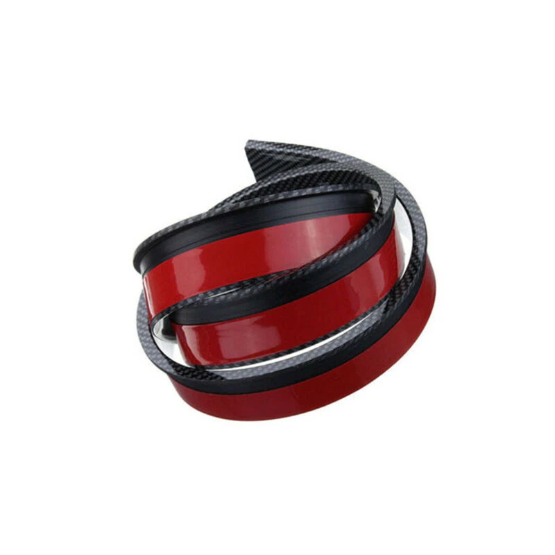 Protector de moldura de rueda acampanada labio guardabarros universal para coche 59" fibra de carbono X2 Foto 4 de 4