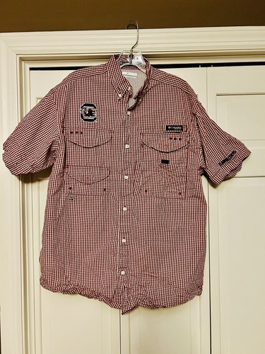 Chemise Columbia PFG Super Bonehead Omni-Shade - Homme, Taille L, Rayée - Occasion
