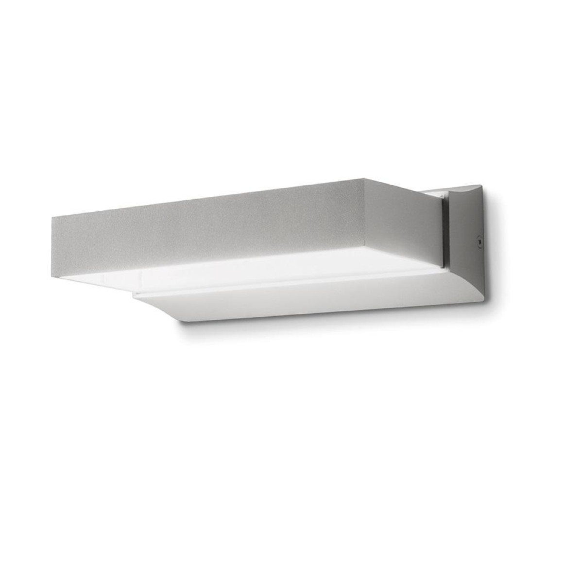 Applique Esterno Argento NIC Alluminio IP65 Doppia Luce