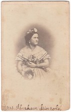 Original CDV Photograph of Mary Todd Lincoln - Taken in Washington, DC in 1862
