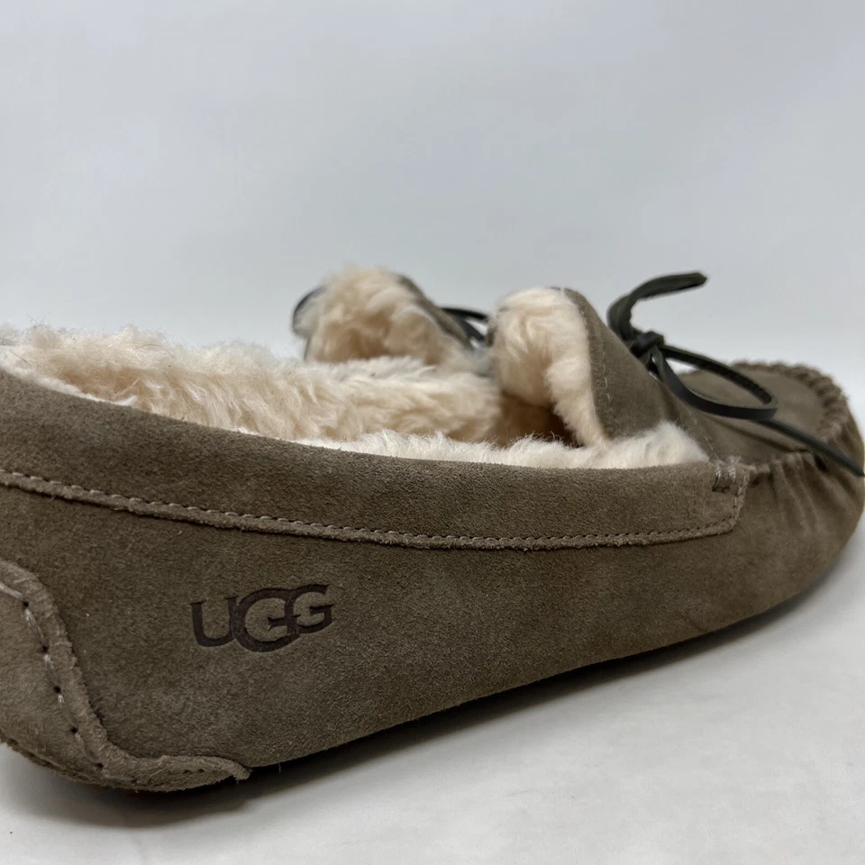 UGG Corvin Loafer Sz.11 Slipper Men's Moccasins Suede Fur Driver - Image 4 of 4