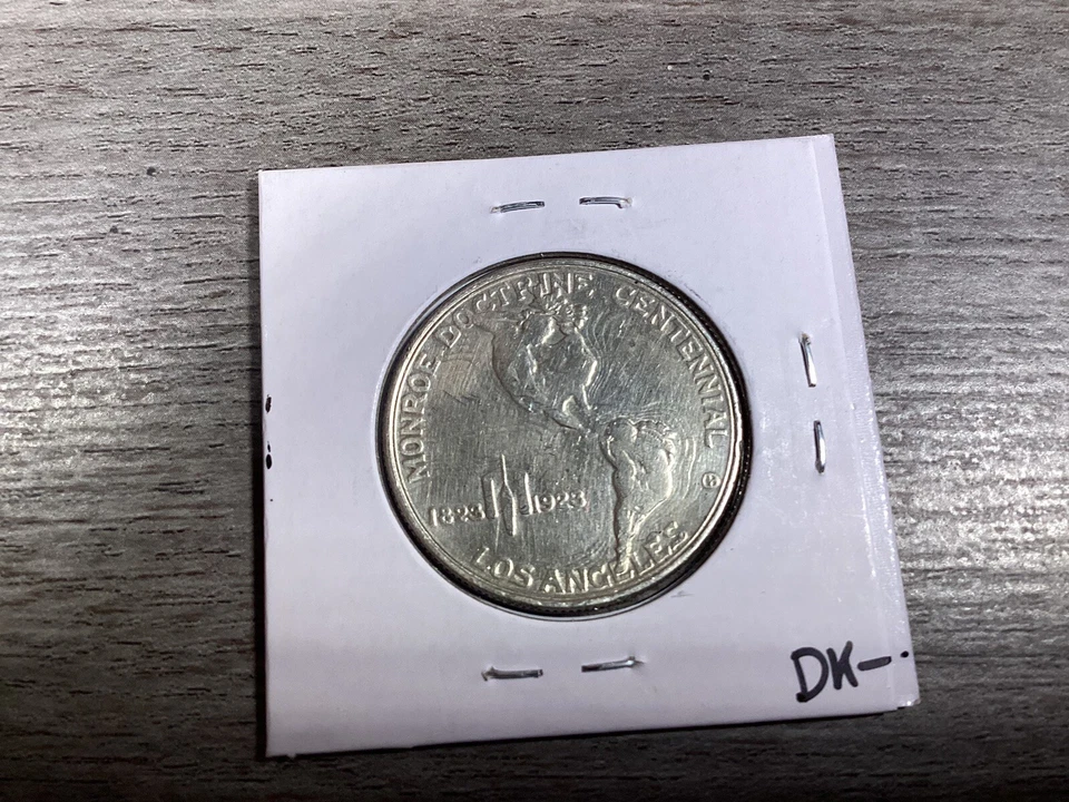 1923 S Monroe Doctrine Centennial Commemorative Silver Half Dollar 040424 05dk - Image 2 of 4
