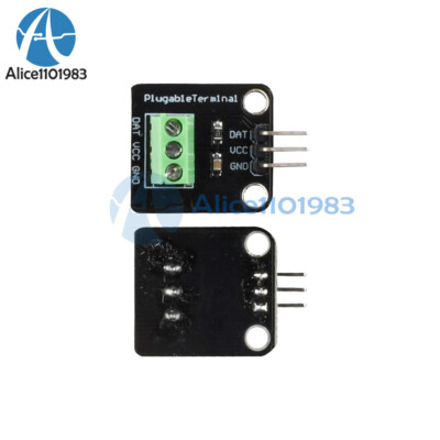 5PCS DS18B20 Temperature Sensor Probe Waterproof Mini Terminal Adapter Module