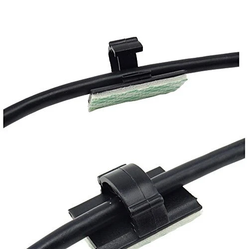 100 Pcs Adhesive Cable Clips Wire Management Cord Clamps for Car Home Office - Image 2 of 4