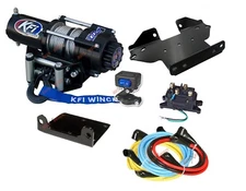 Kawasaki 750 Brute Force Winch and Mount Plate Kit 2005-2024 2000 lbs KFI ATV