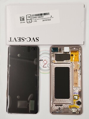 Original Samsung Galaxy S10 Plus G975F LCD Assembly Ceramic White, GH82-18849J