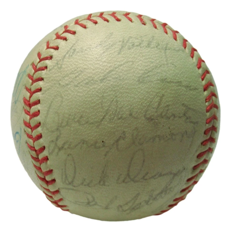 1971 KC Royals Team Signed Autographed Baseball Lemon Piniella 23 Signatures - Image 2 of 4