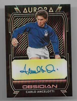 2020-21 Panini Obsidian Autographs Auto Card : Carlo Ancelotti #1 