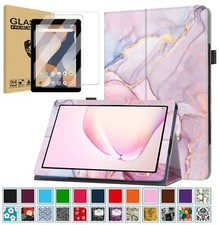 Onn 8 inch Tablet Powered Case 2024 Model with Multi-Angle Stand Folio Cover