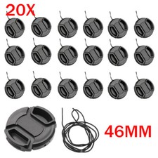 20Pcs 46mm Snap-On Front Lens Cap Cover for Canon Nikon SLR DSLR Camera