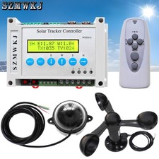 Contrôleur de suivi solaire double axe 12V/24V système de panneau solaire + capteur de vitesse du vent