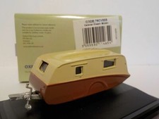 Model Car,  Caravan - Brown Cream  - 1/76 Oxford Diecast