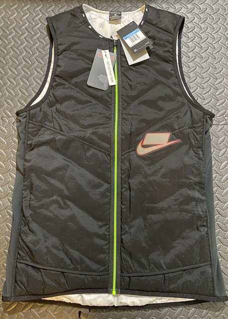 Nike Aerolayer Wild Run Vest Men's L Black Red Green Reflective Bv5619 for sale online | eBay