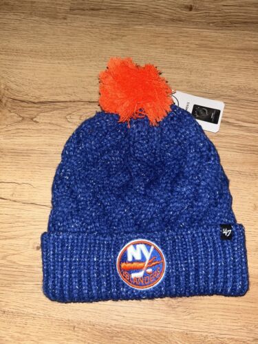‘47 NEW YORK ISLANDERS CUFFED KNIT WOMENS HAT OSFM NWT - Picture 1 of 2