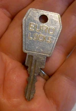 Vintage Old Original Likenu EURO LOCKS # K8095 Lock Door Other Double Sided Key