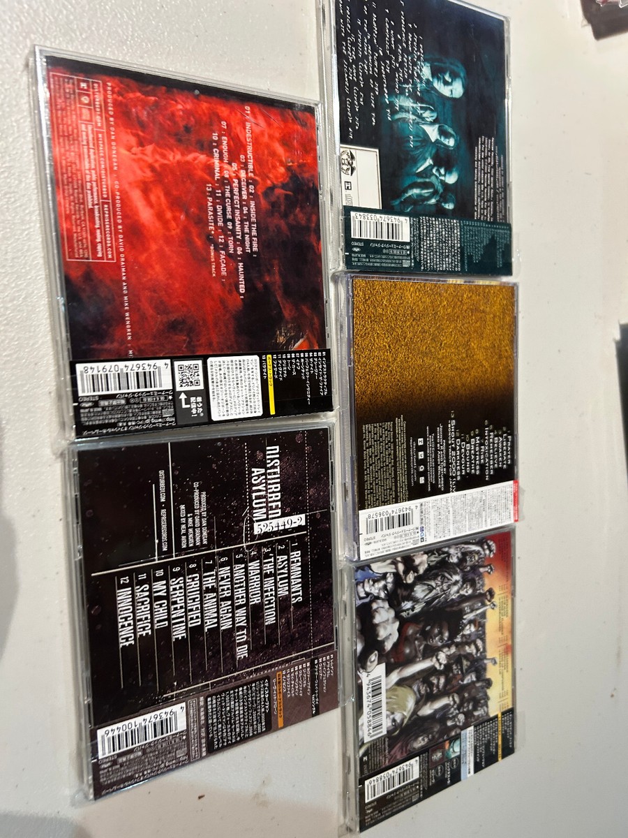 Disturbed CD collection - Lot SET JAPAN EDITIONS RARE AUTHENTIC