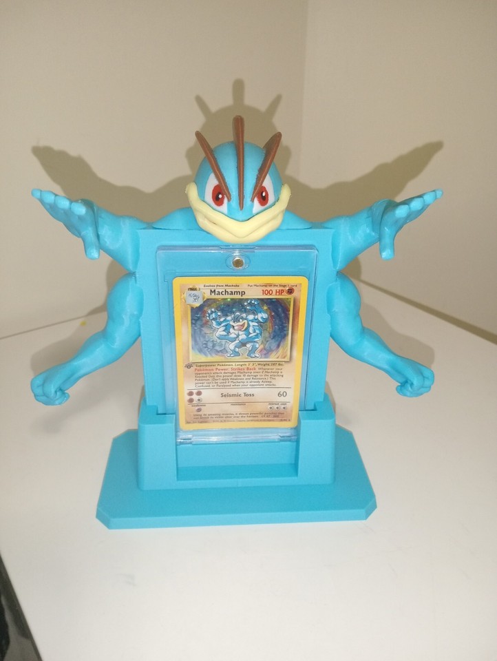 pokemon-machamp-graded-card-stand-3d-printed-tcg-holder-display-psa-ebay