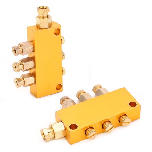 Oil Distributor Adjustable Lube Piston Separator Divider Valve Lubrication CX4 - Picture 6 of 22