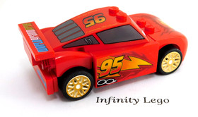 LEGO Red Lightning McQueen Car with Piston Cup World Grand Prix Racing (8423)