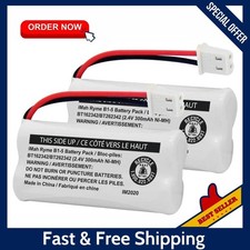 2-Pack Genuine VTech BT162342/BT262342 2.4V 300mAh Cordless Phone Battery Packs