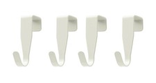 eywlwaar Over The Cabinet Door Hooks Hanger 4Pack Single White