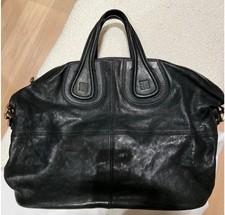 Givenchy Nightingale Black Leather Bag Satche...