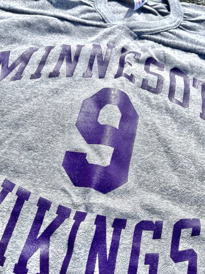 Camiseta deportiva de fútbol americano grande vintage de los Minnesota Vikings Tommy Kramer años 80 Rawlings Foto 3 de 4
