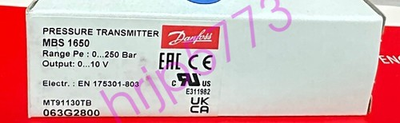 #ad NEW Danfoss MBS1650 Pressure Transmitter 063G2800 $213.33