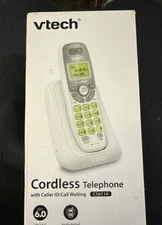 CS6114 VTech DECT 6.0 Cordless Phone with Caller ID/Call Waiting, White/Grey NEW