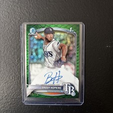 2025 Bowman Chrome Prospect Green Reptilian Refractor /99 Brody Hopkins Auto