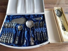 Antiko 100 Besteck-Set, 17-teilig, Versilbert, Hildesheimer Rose - Kuchen&Kaffee