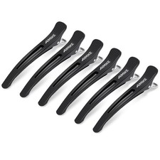 6 Pack 4.3 Inch Long Professional Hair Clips Non-Slip Hair Styling Clips