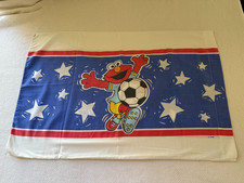 Vintage ELMO Sesame Street Sport Baseball Soccer Reversible Pillowcase 21 x 31