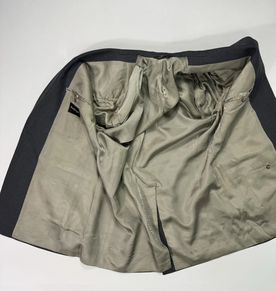 Blazer Paul Stuart Para Hombre 45XL Gris Lana Dos Botones Calce Clásico De Colección Profesional Foto 3 de 4