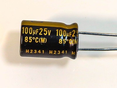 NICHICON-MUSE-KZ- 100µf 25V Premium Audio Hifi Caps -Menge wählbar- 10x16 RM 5