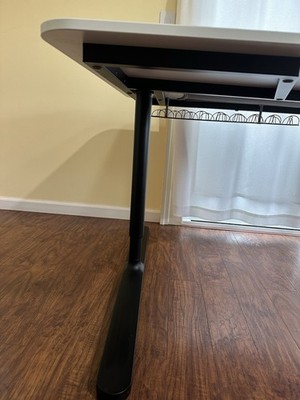 Ikea BEKANT Corner Desk Left, White/Black | eBay