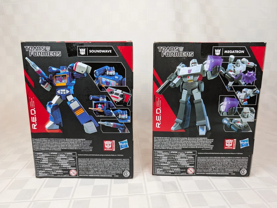 Transformers R.E.D. LOT of 2 - Soundwave & Megatron Sealed NEW - Image 3 of 4