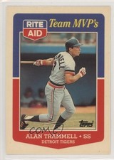 1988 Topps Rite Aid Team MVP's Box Set Alan Trammell #18 HOF 0ea9