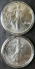 1987 and 1993 $1 American Silver Eagle Dollars in Capsules