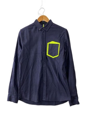 OAMC (OVER ALL MASTER CLOTH) Button-Down Flannel Shirt, Size M, Navy