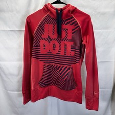 Nike Therma-Fit Women's S Pink/Coral Just Do It Hoodie Sweatshirt