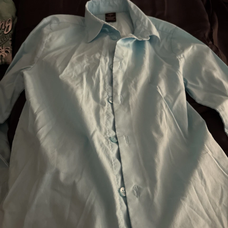 Dockers JUVENTUD NIÑOS TALLA PEQUEÑA 7 Manga Larga Con Botones Verde Espuma de Mar  Foto 4 de 4